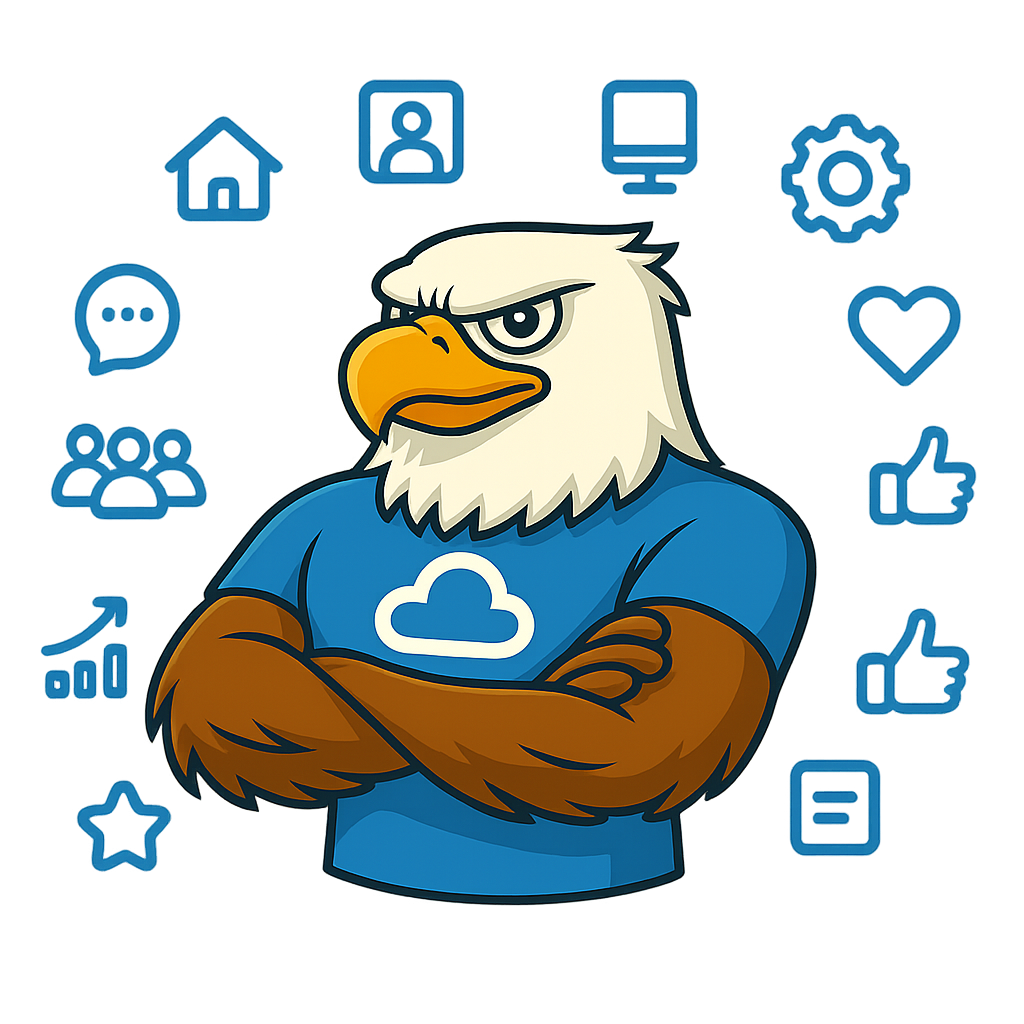 Trammex logo with icons in about theme