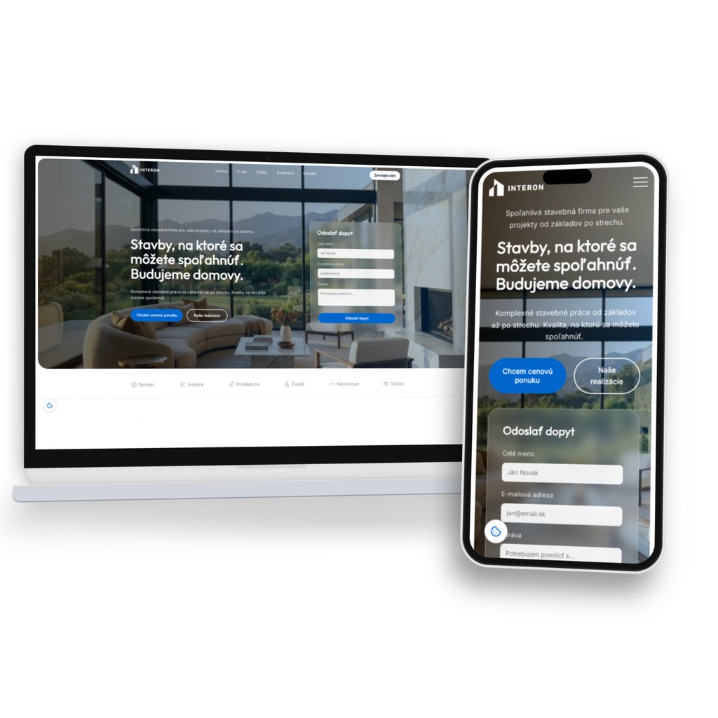Interon - Stavby, na ktoré sa môžete spoľahnúť